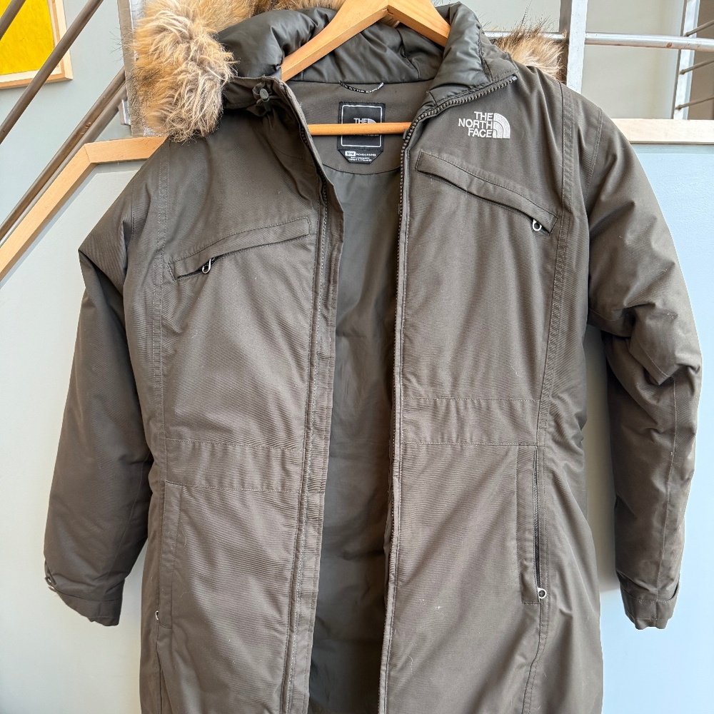 The North Face Insulated Hooded Parka – Women’s Medium – Deep Olive – Excellent